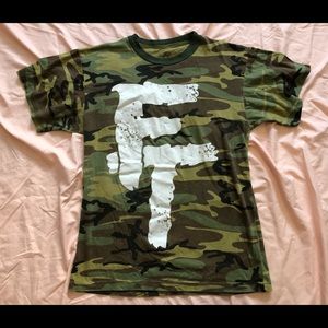 for today band merch camo tshirt